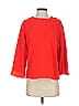 Zara Basic 100% Polyester Red 3/4 Sleeve Top Size S - photo 1