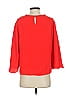 Zara Basic 100% Polyester Red 3/4 Sleeve Top Size S - photo 2