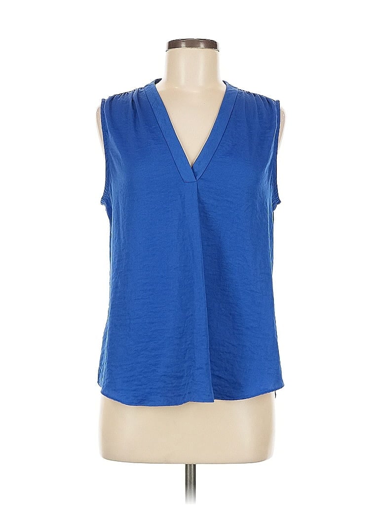 Pre-owned Vince Camuto Sleeveless Blouse In Blue