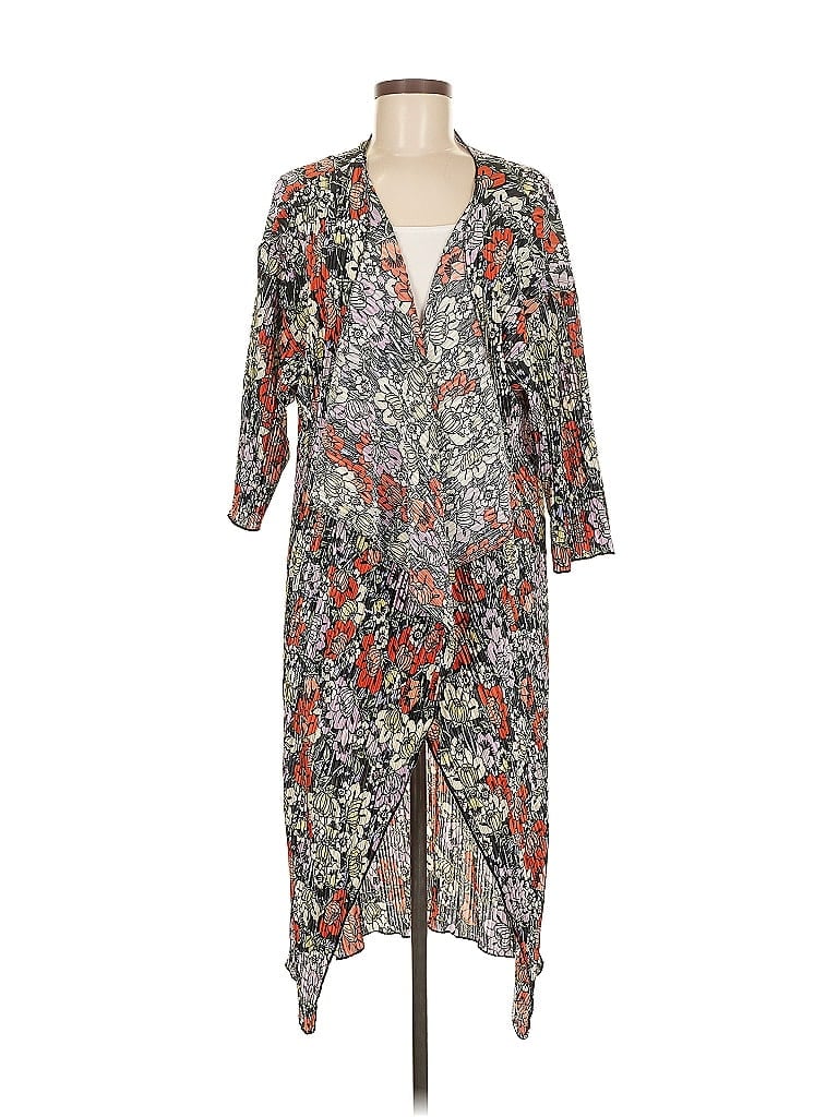 Pre-owned Lularoe Kimono In Gray
