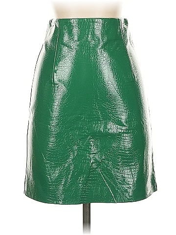 Porridge Faux Leather Skirt (view 1)