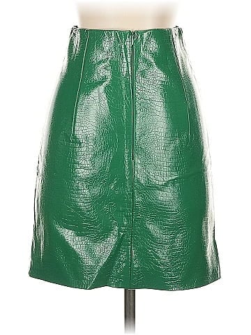 Porridge Faux Leather Skirt (view 2)
