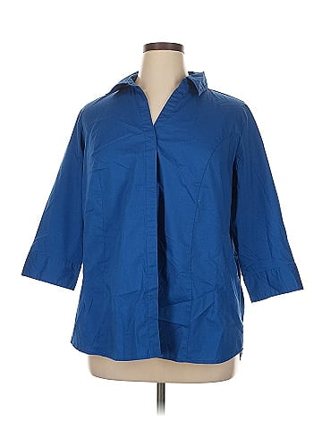 Riders by Lee 3/4 Sleeve Button-Down Shirt (view 1)