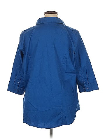 Riders by Lee 3/4 Sleeve Button-Down Shirt (view 2)