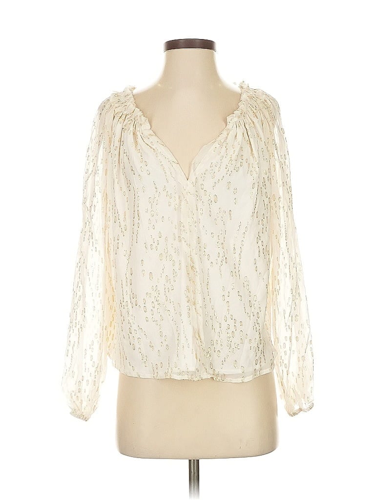 Pre-owned Generation Love Long Sleeve Blouse In Gold
