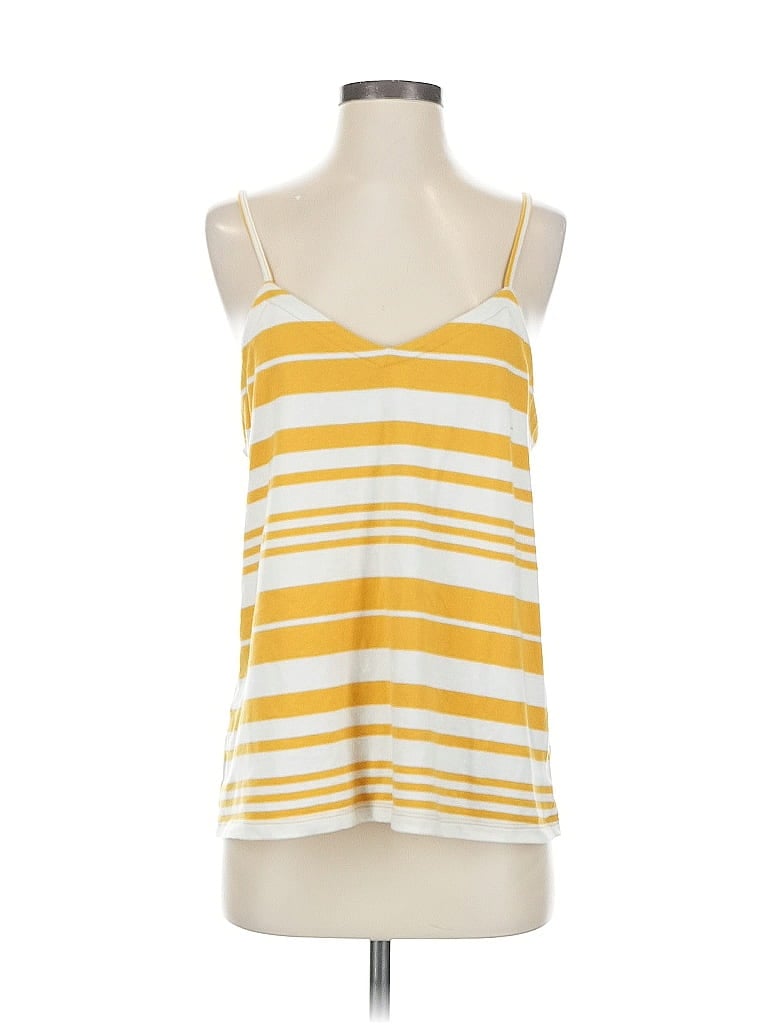 Pre-owned Universal Thread Tank Top Yellow Strapless Neckline Tops
