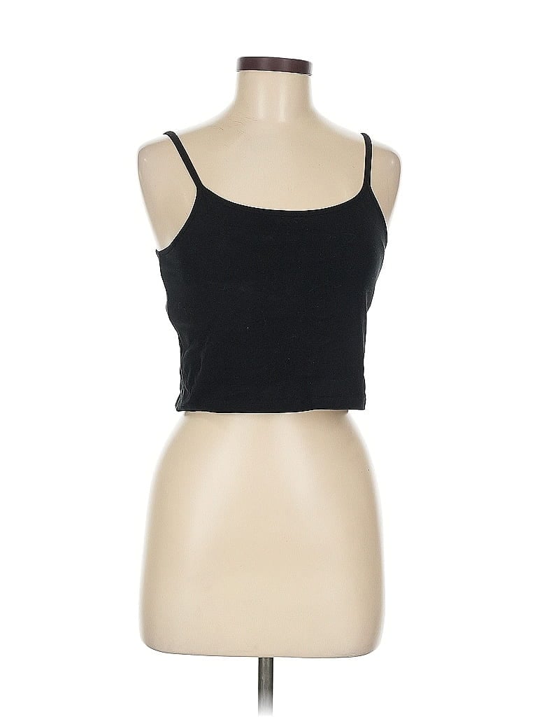 Pre-owned Unbranded Tank Top Black Strapless Neckline Tops