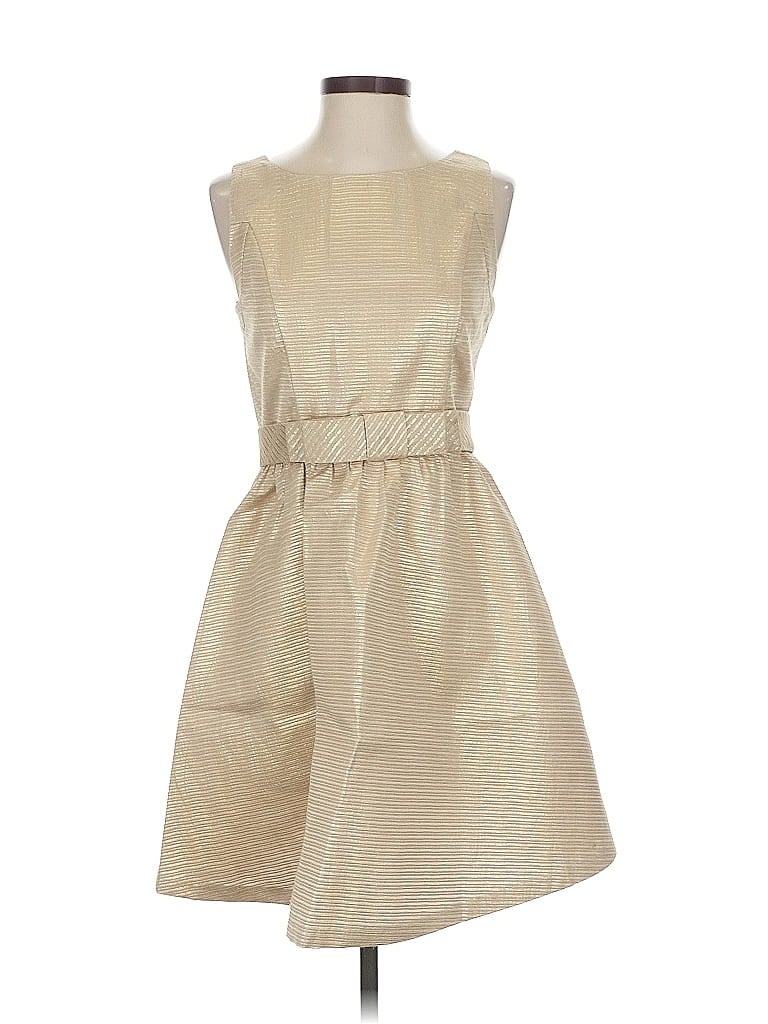 Pre-owned Lc Lauren Conrad Cocktail Dress In Brown