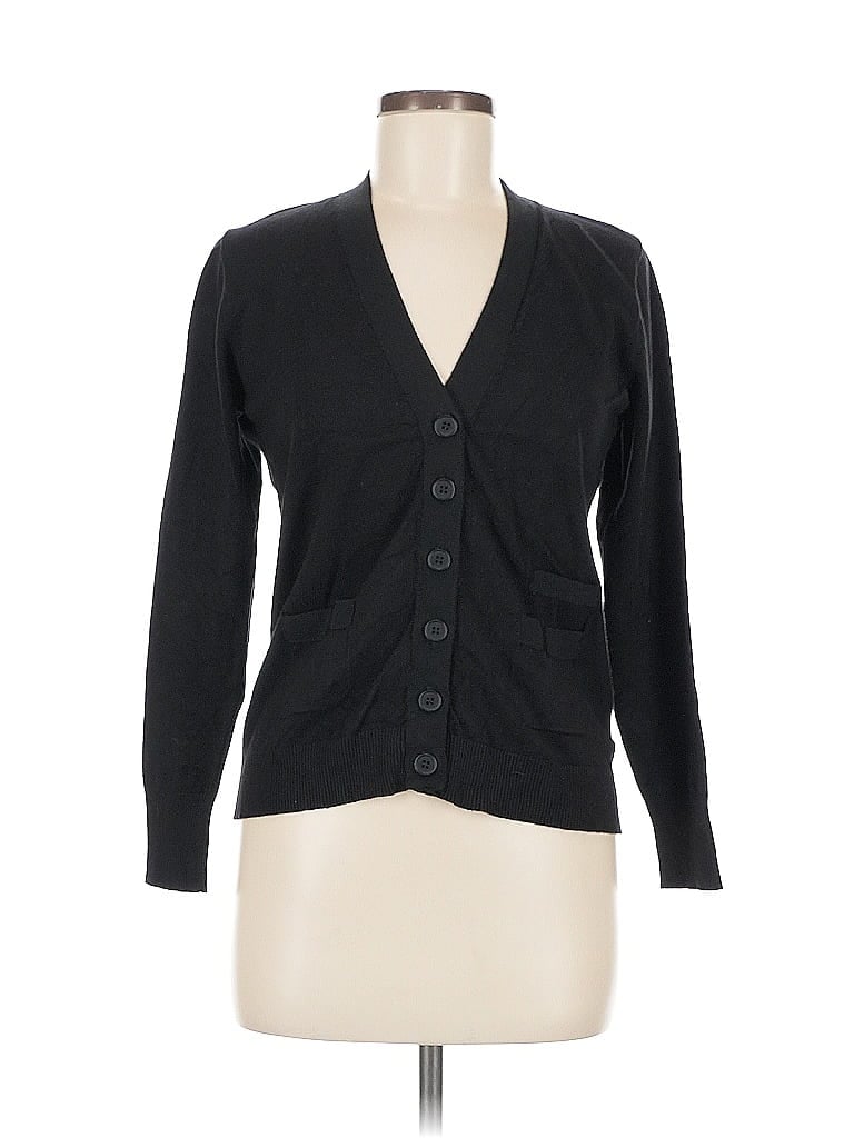 Pre-owned T Tahari Cardigan Sweater In Black