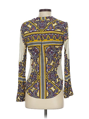Hale Bob Long Sleeve Silk Top (view 2)