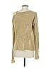 Murmur Metallic Gold Pullover Sweater Size S - photo 2