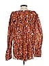 A.L.C. 100% Cotton Orange Long Sleeve Blouse Size 4 - photo 2