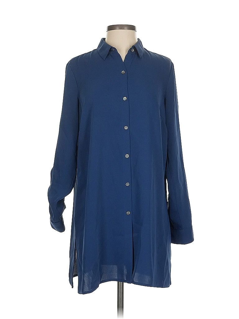 ASSORTED BRANDS Pre-owned Long Sleeve Blouse In Blue