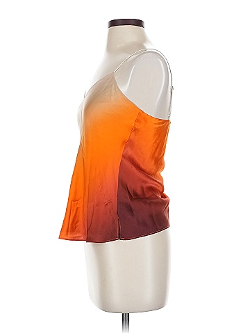 Cami NYC 100% Silk Orange Sleeveless Top Size XXS