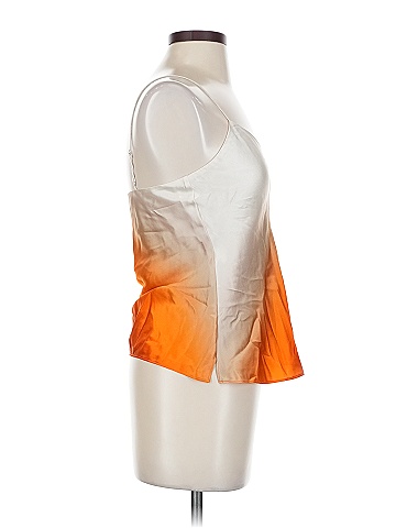 Cami NYC 100% Silk Orange Sleeveless Top Size XXS
