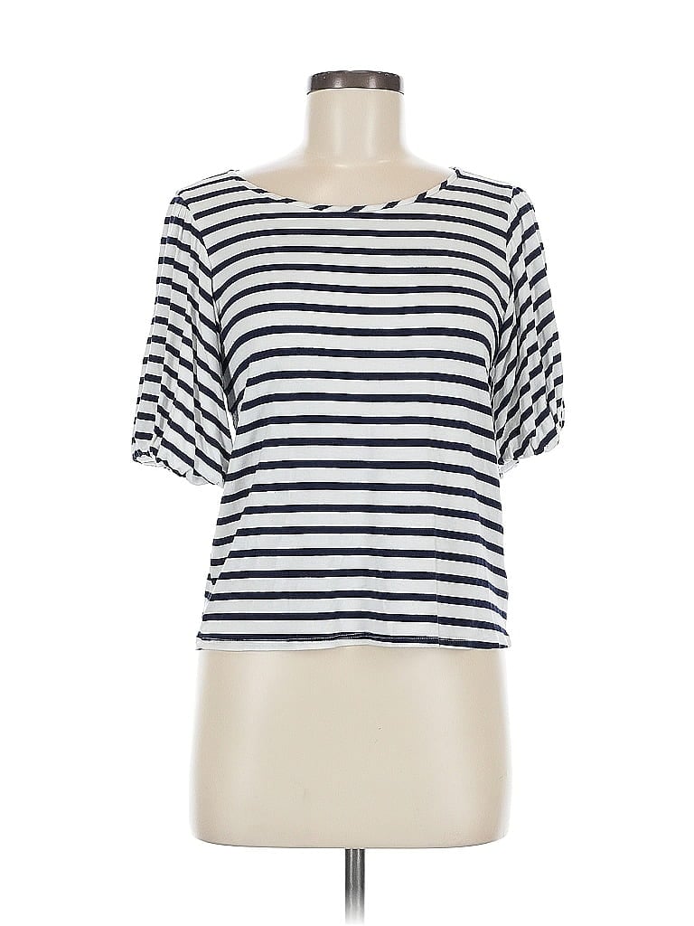 Pre-owned Green Envelope Short Sleeve T-shirt In White