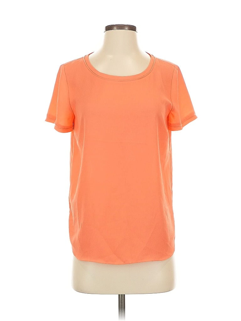 Pre-owned Ann Taylor Short Sleeve T-shirt In Orange