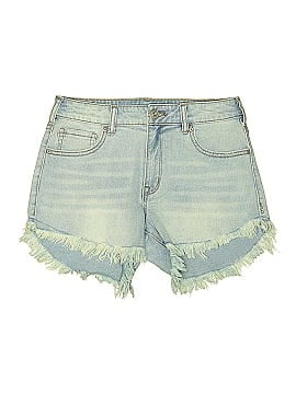 Zara Green Denim Shorts Size 4