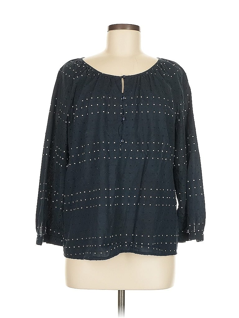 Click to view more detailed imagery on our partner's website Pre-owned Talbots 3/4 Sleeve Blouse In Black