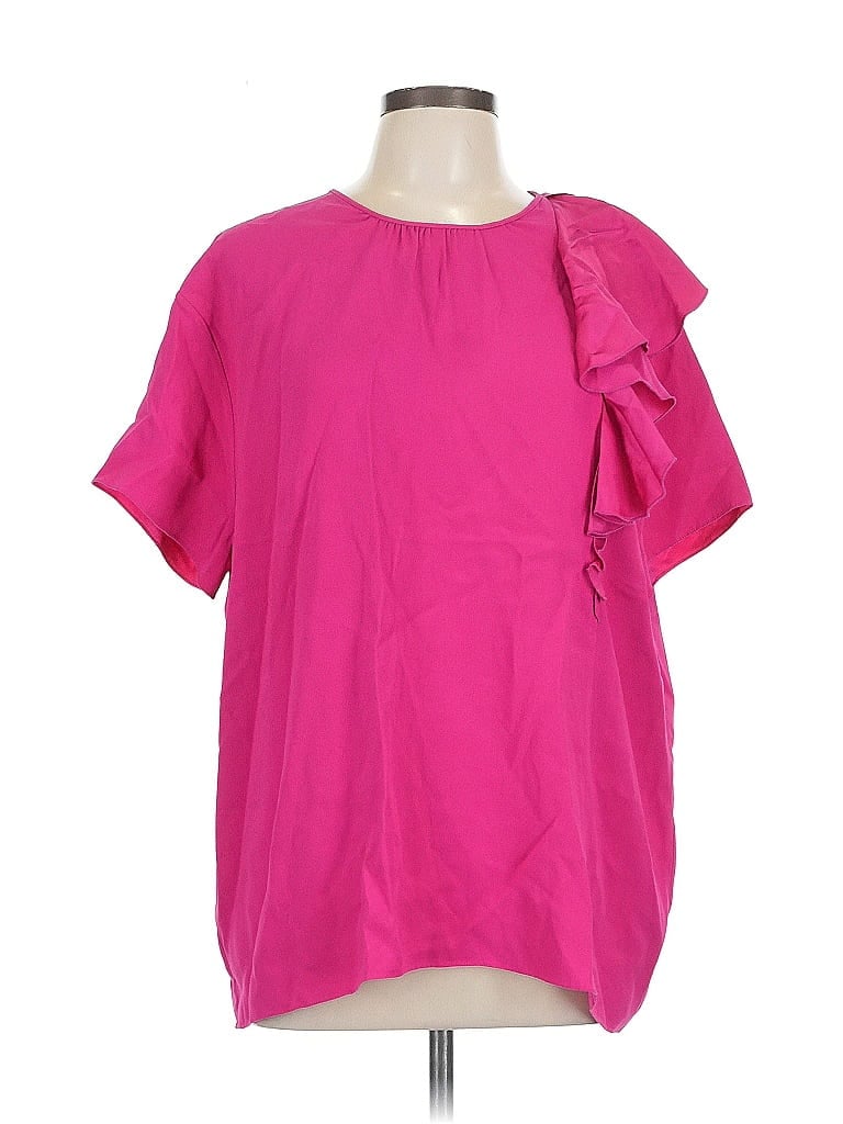 Pre-owned Rochas Short Sleeve Blouse In Pink