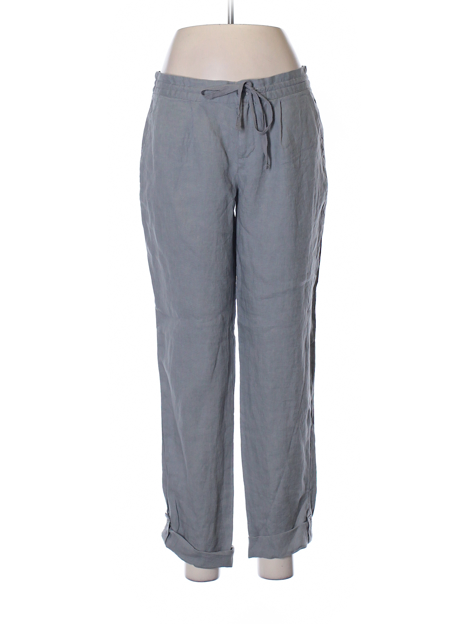 Cynthia Rowley TJX 100% Linen Solid Gray Linen Pants Size 6 - 70% off ...