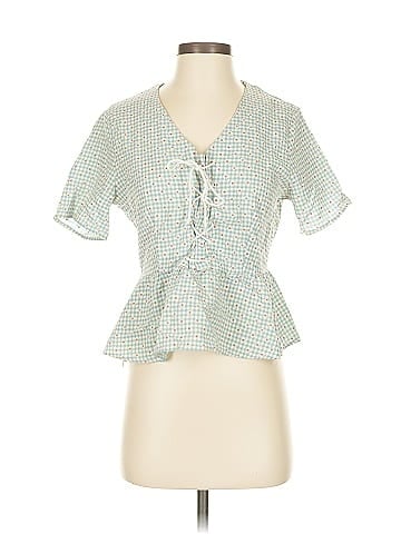 Allegra K Short Sleeve Blouse (view 1)