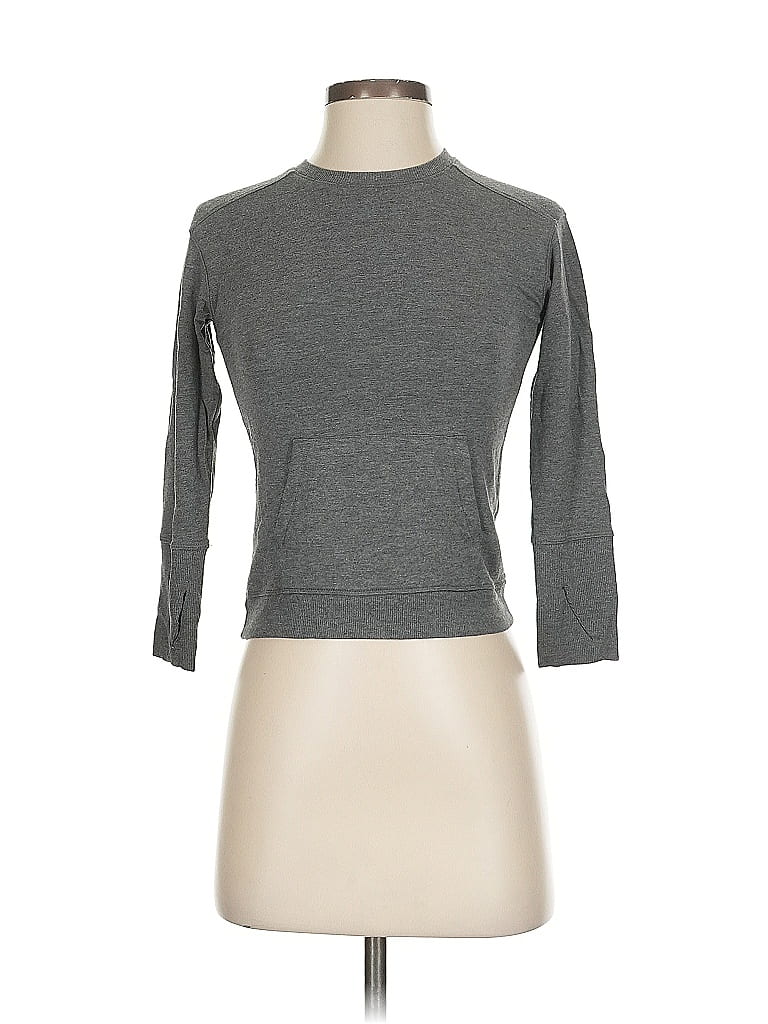 Pre-owned All In Motion 3/4 Sleeve T-shirt In Gray