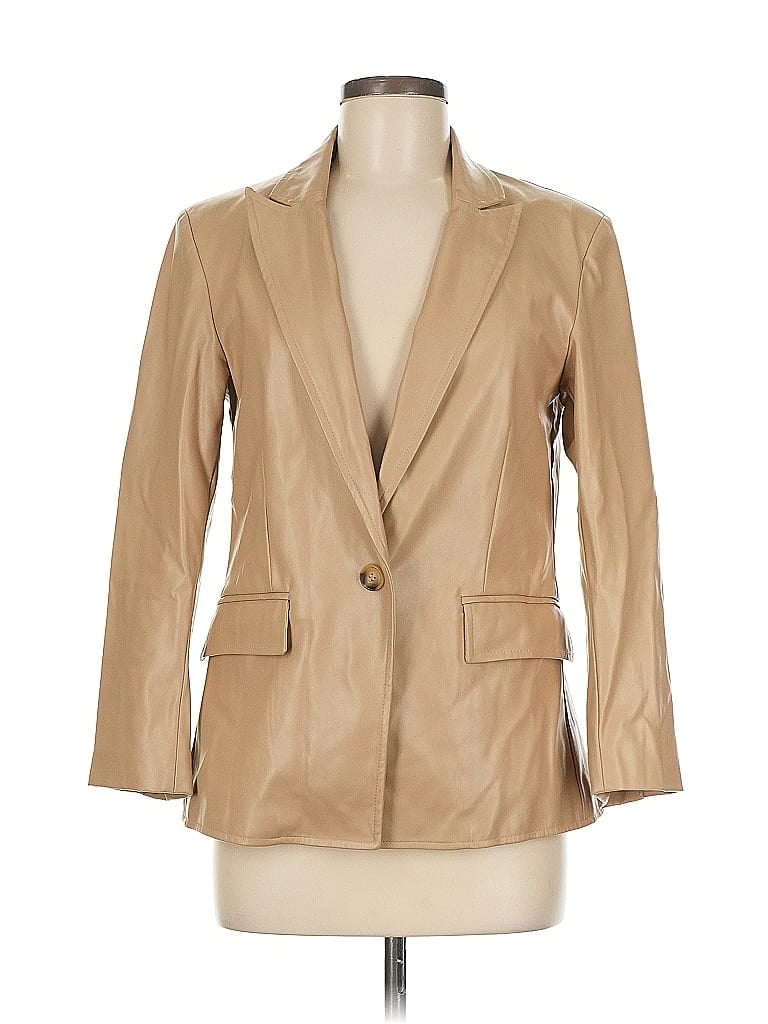 Pre-owned Evereve Blazer Jacket In Brown