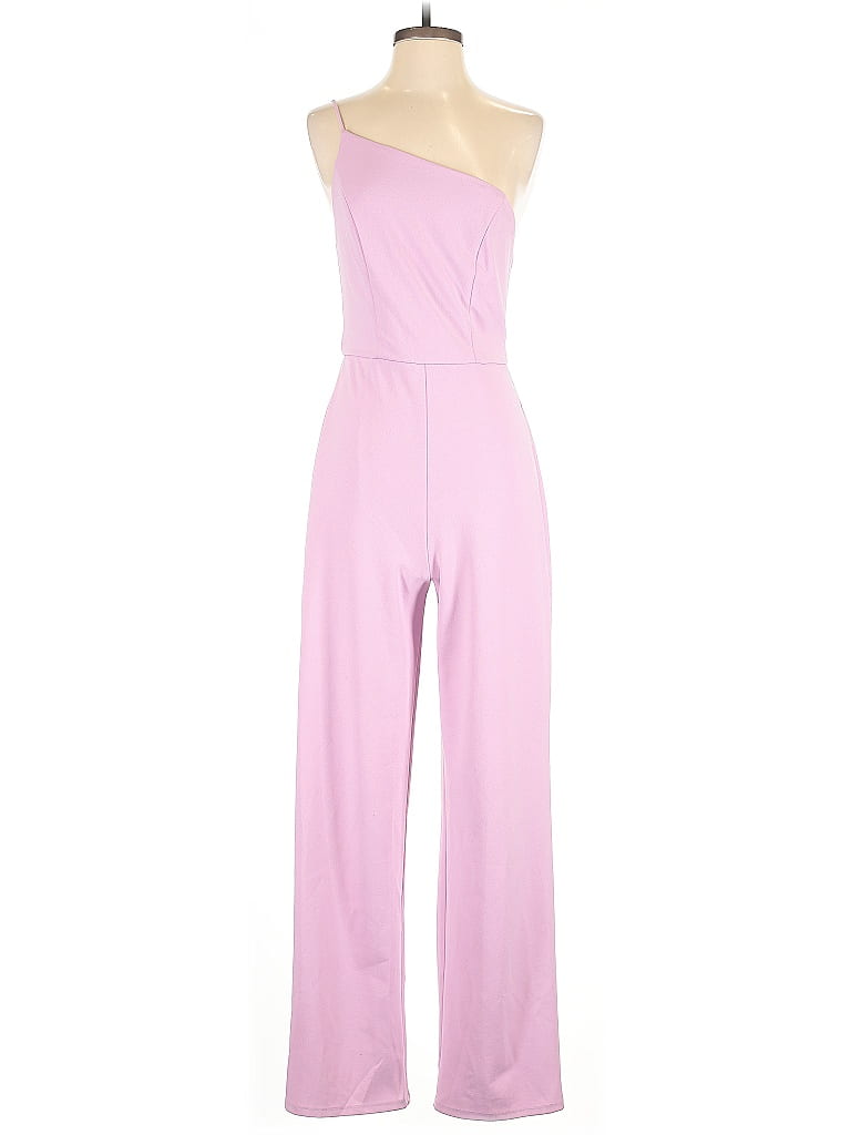 Pre-owned Crystal Sky Jumpsuit In Pink