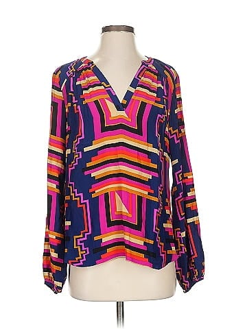 Alice & Trixie Long Sleeve Silk Top (view 1)