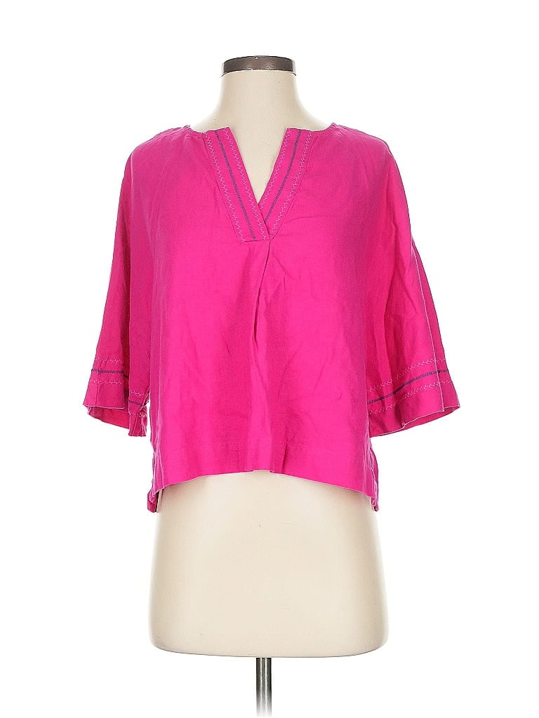 Pre-owned Marc New York 3/4 Sleeve Blouse In Pink