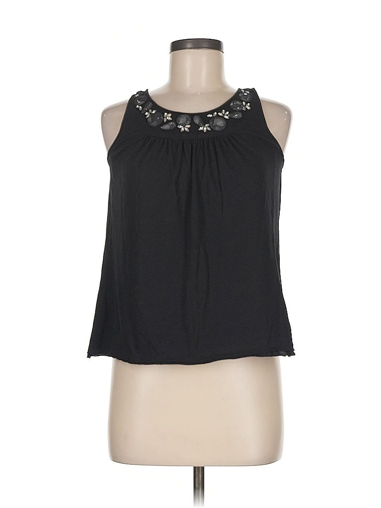 Pre-owned Assorted Brands Tank Top Black Halter Neckline Tops