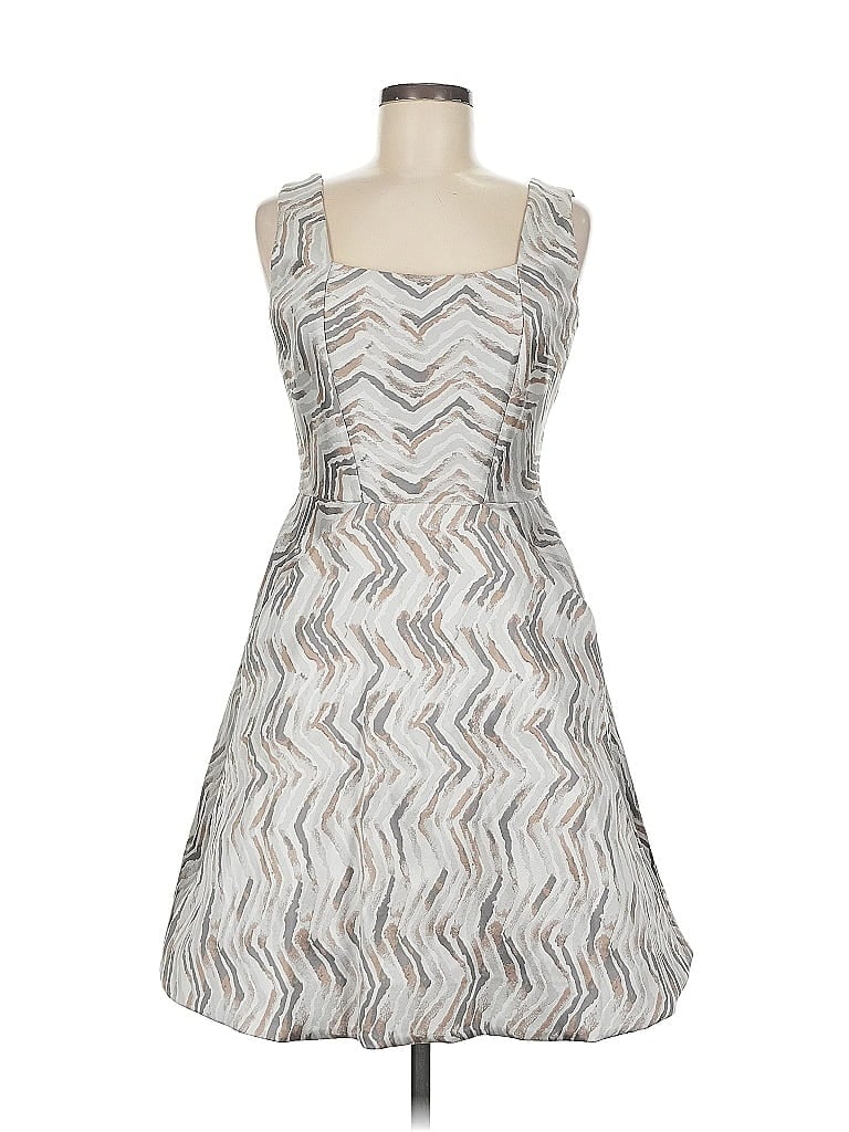 Pre-owned Hilton Hollis Cocktail Dress In Gray