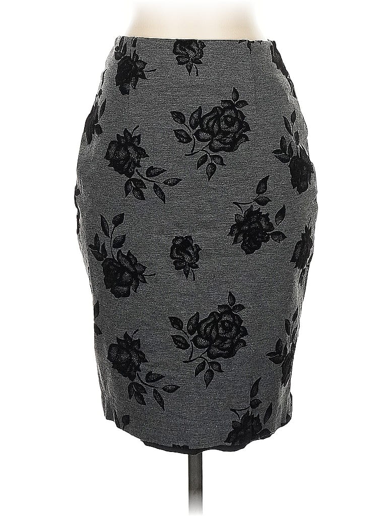 Pre-owned White House Black Market Casual Skirt In Gray