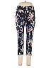 Pop Fit Floral Blue Active Pants Size L - photo 1