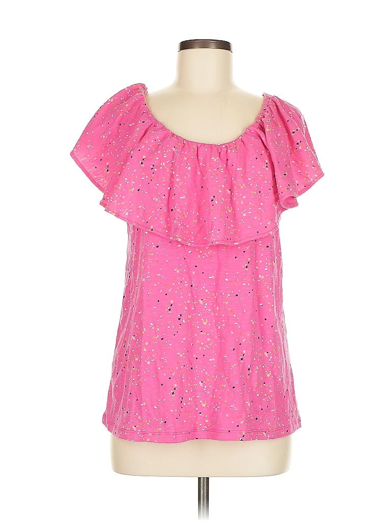 Pre-owned Style & Co Short Sleeve Blouse In Pink