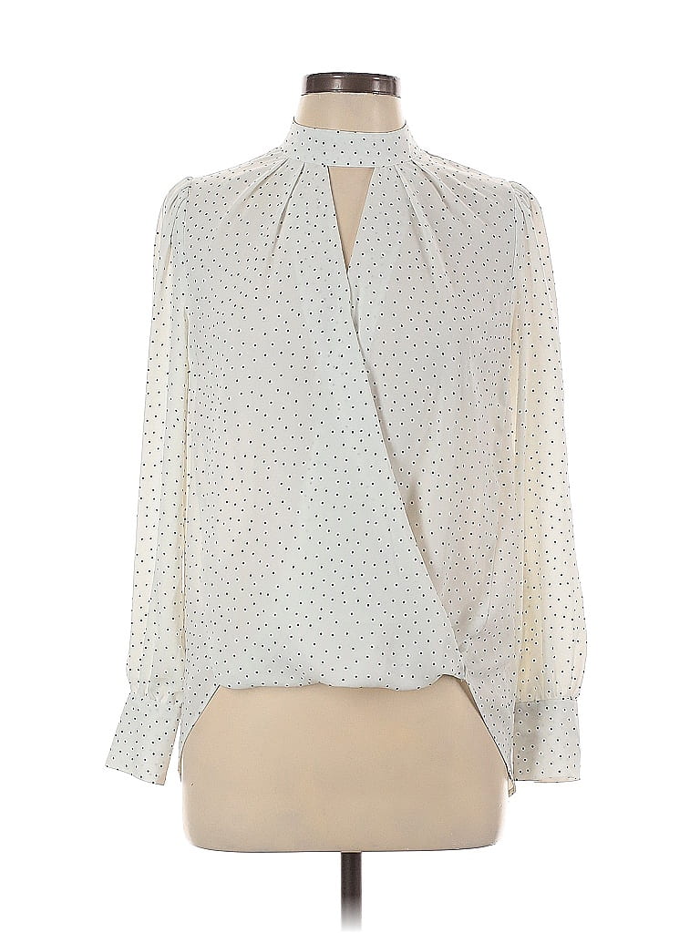 Pre-owned River Island Long Sleeve Blouse In White