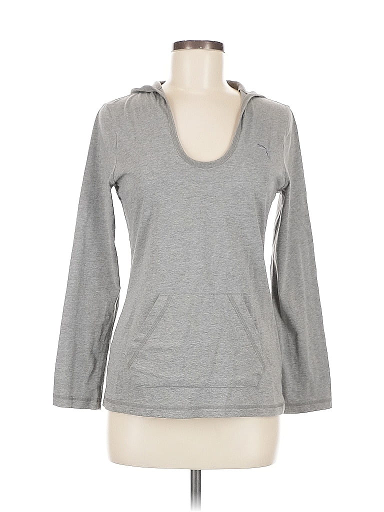 Pre-owned Puma Pullover Hoodie In Gray