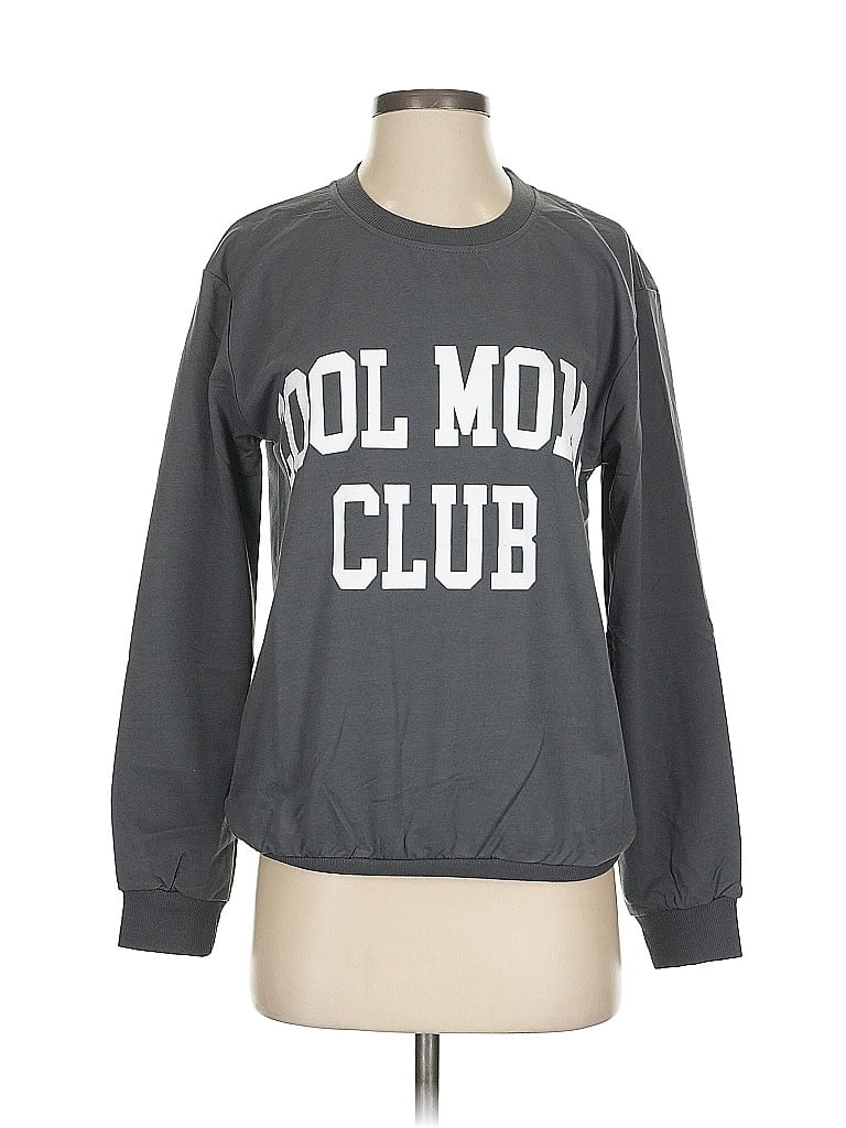 Pre-owned Two To Five Designs Long Sleeve T-shirt In Gray