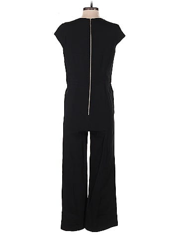 Elie Saab Solid Black Jumpsuit Size EU 42 / US 12