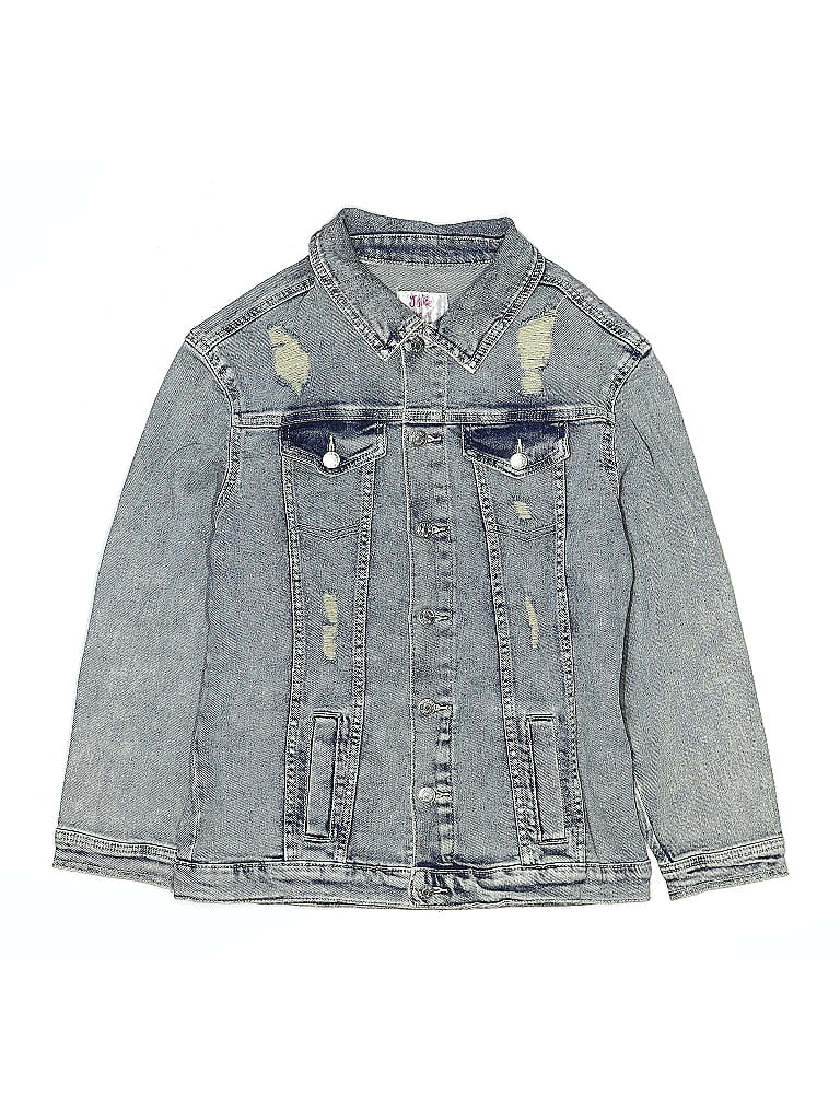 Click to view more detailed imagery on our partner's website Pre-owned Justice Kids' Denim Jacket In Gray