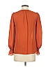 Joie 100% Silk Orange Long Sleeve Silk Top Size XXS - photo 2