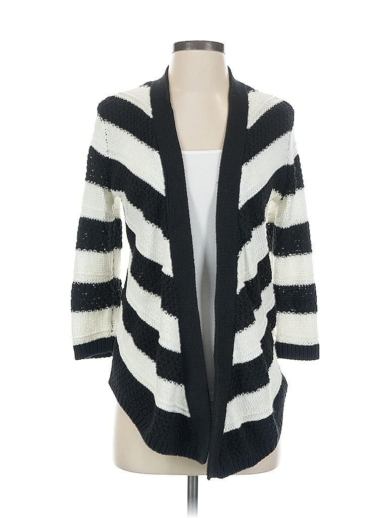Pre-owned Chico's Cardigan Sweater In Black