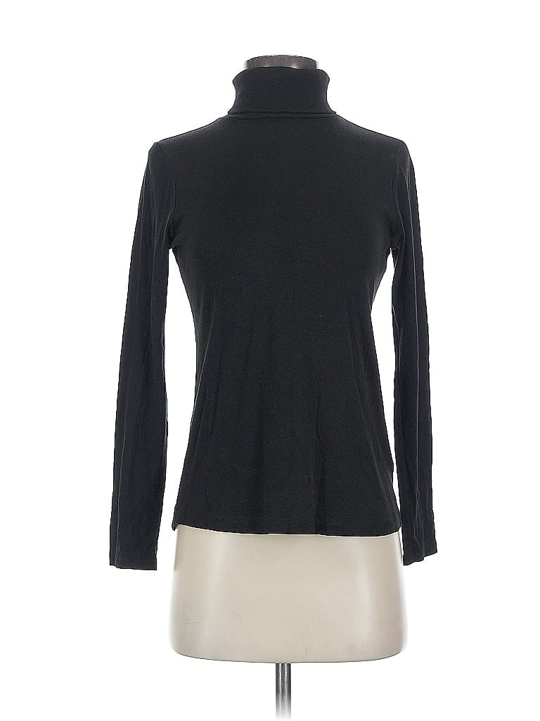 Pre-owned Cynthia Rowley Tjx Long Sleeve Turtleneck In Black