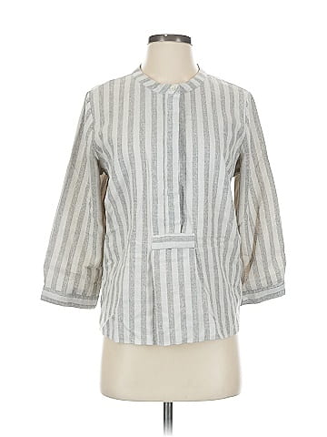Just Female 3/4 Sleeve Button-Down Shirt (view 1)