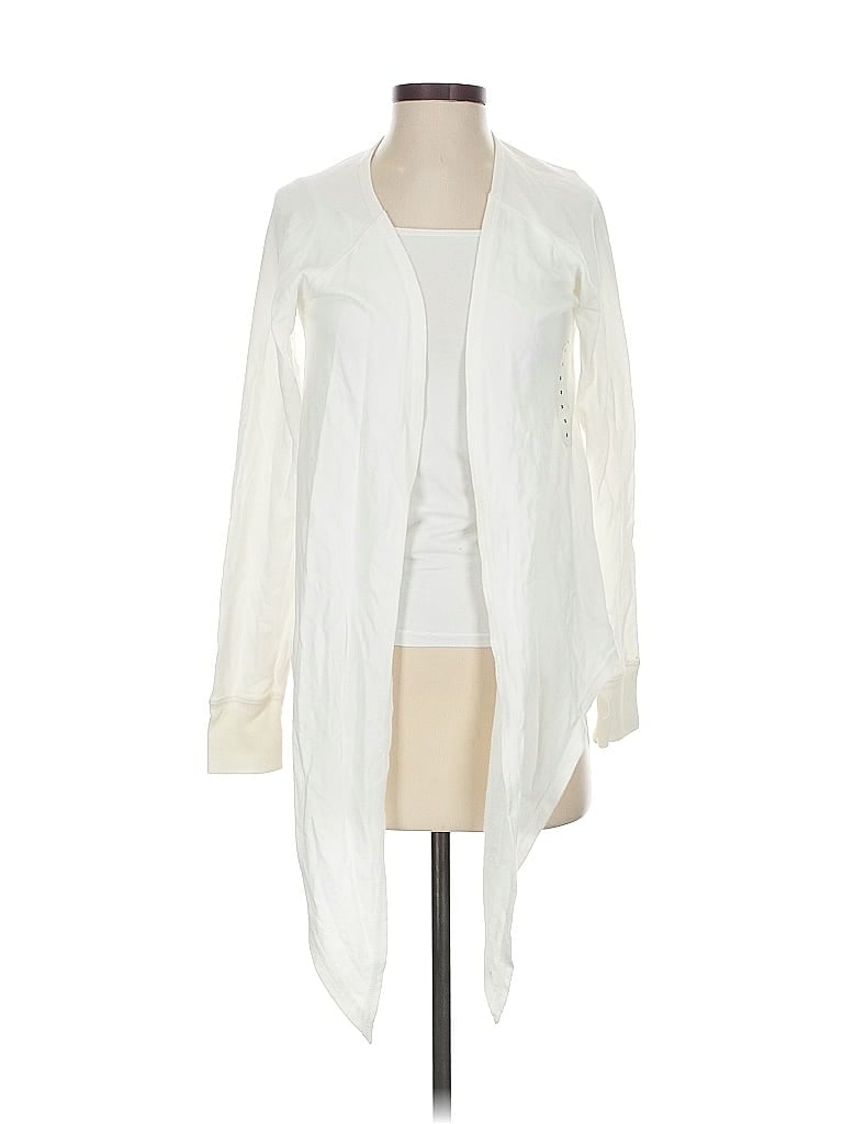 Pre-owned Polo Ralph Lauren Cardigan Sweater In White