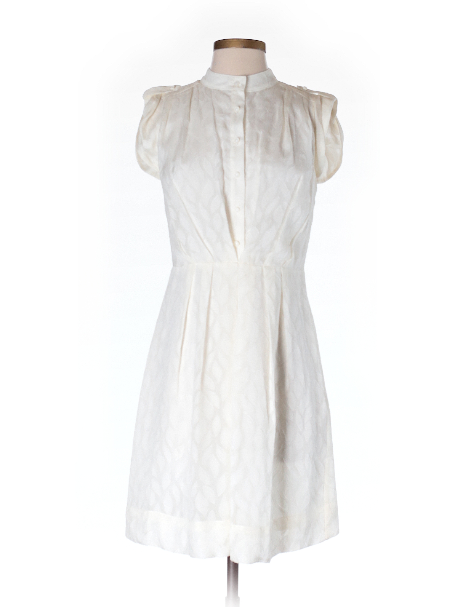 Shoshanna 100% Silk Solid Beige Casual Dress Size 4 - 83% off | thredUP