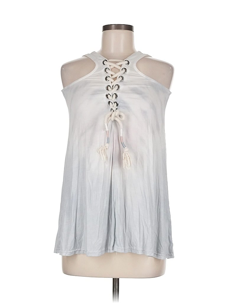 Pre-owned Vintage Havana Tank Top Silver Halter Neckline Tops