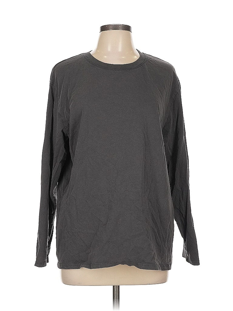 Click to view more detailed imagery on our partner's website Pre-owned Zara Long Sleeve T-shirt In Gray