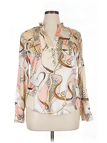 Cache 3/4 Sleeve Silk Top (view 1)